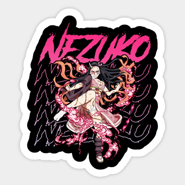 Nezuko Kamado Sticker by WahomeV